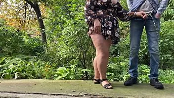 play Stepmom knows exactly what she is doing with my dick on the street