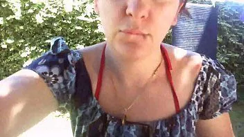 play Your beautiful mom shows off her diaper in a public garden full of piss
