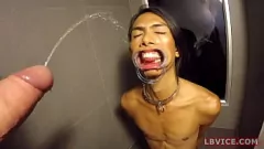 play Dirty Asian Shemale Gets Pissed On and Fucked